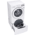 LG WM3400CW - 27 Inch Front Load Washer with 4.5 Cu. Ft. Capacity With LG SideKick™ Pedestal Washer