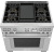 Thermador Pro Grand Professional Series PRG364WDG - Cooktop View