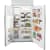 GE Profile PSB42YSNSS - GE Profile™ Series 42 Inch Counter Depth Built-In Side by Side Smart Refrigerator Multi Level Drawers, Adjustable Glass/Wire Shelves