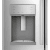 GE Profile PYE22KYNFS - GE Profile™ Series Counter Depth French Door Refrigerator External Water/Ice Dispenser