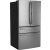 GE Profile PGE29BYTFS - 36 Inch Freestanding 4-Door French Door Smart Refrigerator Angle