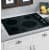 GE CleanDesign JP356BMBB - Black Surface with Black Accents