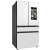 Samsung BESPOKE RF29BB890012 - 36 Inch Freestanding Smart 4-Door French Door Refrigerator Side