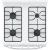 Hotpoint RGAS300DMWW - Cooktop