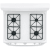 Hotpoint RGBS300DMWW - Cooktop