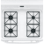 Hotpoint RGBS400DMWW - Cooktop View