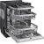 LG Studio SDWD24P3 - LG STUDIO 24 Inch Fully Integrated Smart Dishwasher Upper Rack Glide Rail