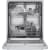 Bosch 300 Series SGE53C55UC - 24 Inch Full Console Built-In Smart Dishwasher with 13 Place Setting Capacity in Opened View