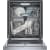 Bosch 500 Series SHP65CM5N - 24 Inch Fully Integrated Built-In Smart Dishwasher with 16 Place Setting Capacity in Used View