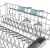 Bosch 800 Series SHP78CM6N - 24 Inch Fully Integrated Built-In Smart Dishwasher with 16 Place Setting Capacity - Rack Detail