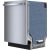 Bosch 500 Series SHX65CM5N - 24 Inch Fully Integrated Built-In Smart Dishwasher with 16 Place Setting Capacity in Angled View