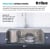 Kraus KWU1102710075MB - 27 Inch Undermount Workstation Single Bowl Stainless Steel Kitchen Sink Spacious Single Bowl