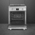 Smeg Professional Series SPR24UIMX - 24 Inch Freestanding Induction Range in Opened View
