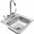 Summerset SSNK15D - 15x15" Stainless Steel Drop-In Sink & Hot/Cold Faucet