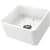 Nantucket Sinks Cape Collection TFCFS20 - 20 Inch Fireclay Farmhouse Kitchen Sink Angled View