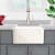 Nantucket Sinks Cape Collection TFCFS20 - 20 Inch Fireclay Farmhouse Kitchen Sink Lifestyle View