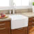 Nantucket Sinks Cape Collection TFCFS20 - Lifestyle View20 Inch Fireclay Farmhouse Kitchen Sink