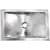 Nantucket Sinks TRSOF - Hand Hammered Stainless Steel Rectangle with Undermount Bathroom Sink