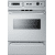 Summit TTM7882BKW - 24" Single Gas Oven with Lower Broiler Compartment in Stainless Steel