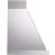 Ilve Nostalgie Collection UANB36SSG - 36 Inch Wall Mount Range Hood in Side View