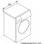 Bosch 300 Series BOWADREW8 - 24 Inch Front Load Washer with 2.2 cu. ft. Capacity in Dimension View