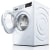 Bosch 300 Series WGA12400UC - 24 Inch Front Load Washer with 2.2 cu. ft. Capacity in Angled View
