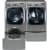 LG SteamDryer Series DLEX8100V - Laundry Pair with SideKick Pedestal