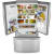 Whirlpool WRF767SDEM - The freezer drawer features upper and lower slide-out plastic baskets under bright LED lighting.