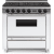 FiveStar WTN3367W - 36 Inch Freestanding Gas Range with 6 Sealed Burners