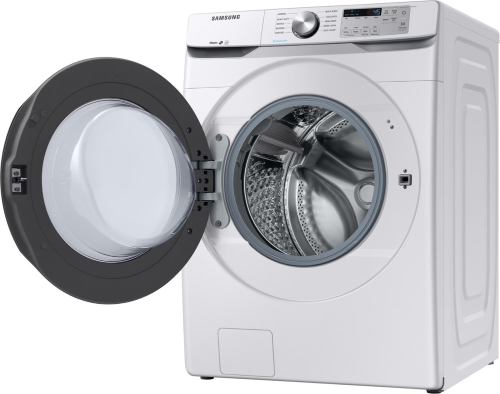 Samsung SAWADRGW61001 Side-by-Side Washer & Dryer Set with Front Load Washer and Gas Dryer in White