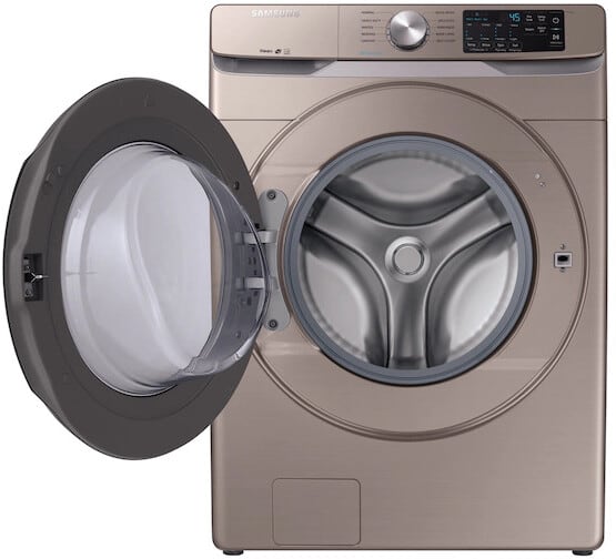 Samsung SAWADREC61001 Side-by-Side Washer & Dryer Set with Front Load Washer and Electric Dryer in Champagne