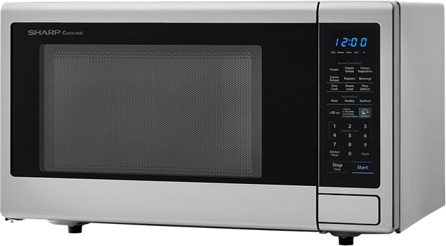 Sharp 1.1 Cu. ft. White Countertop Microwave Oven