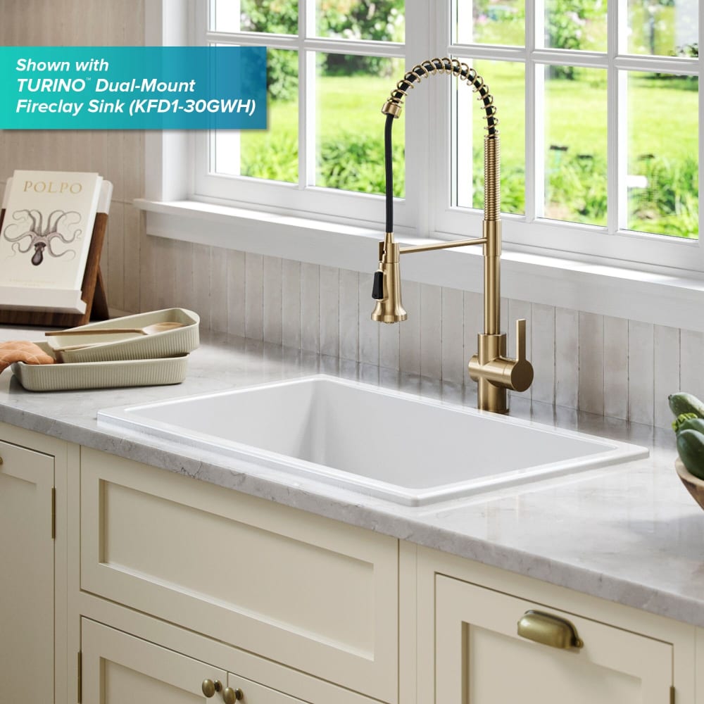 Kraus KPF1691SFACB Single Handle Commercial Kitchen Faucet with