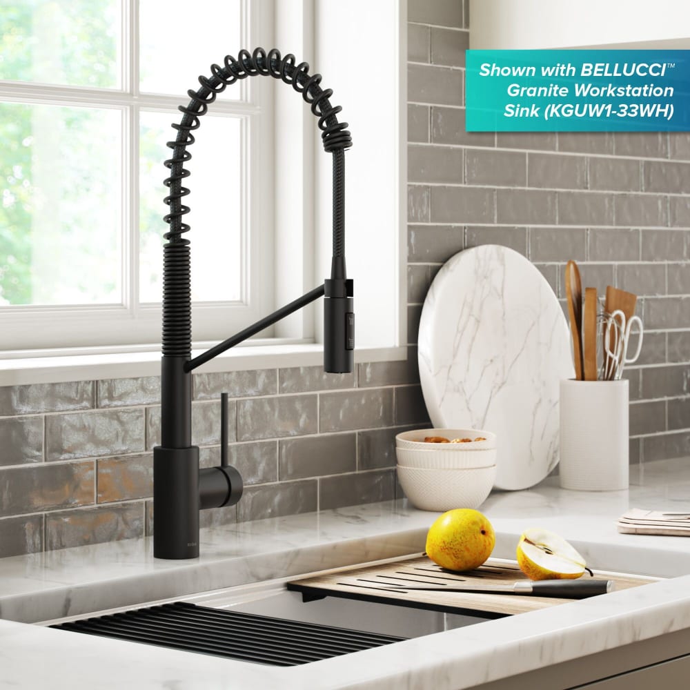 Kraus KPF2631MB Single Handle Commercial Kitchen Faucet with 1.75