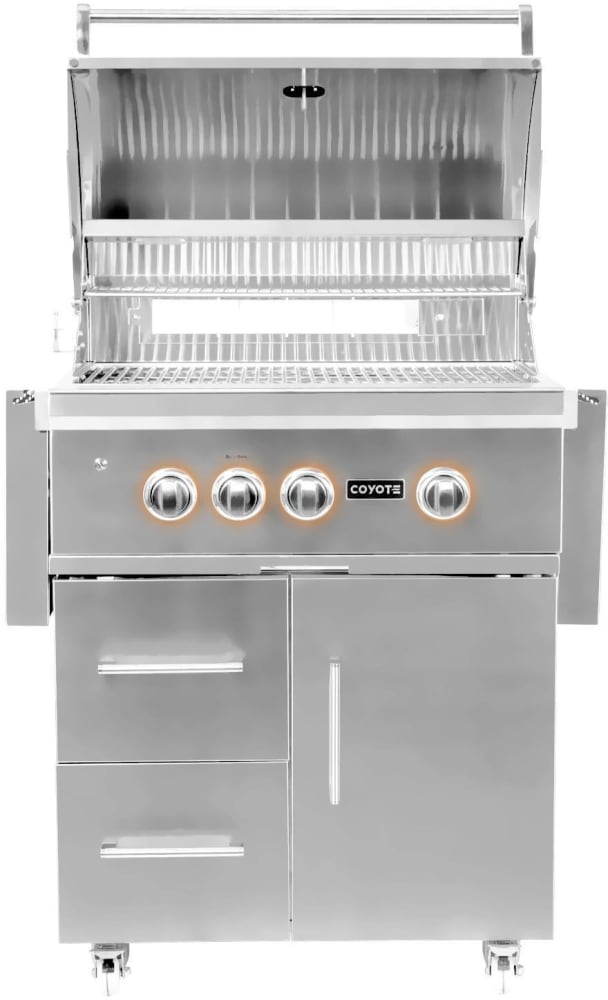 Coyote COYFSOP107 30 Inch Freestanding Liquid Propane Grill Cart with