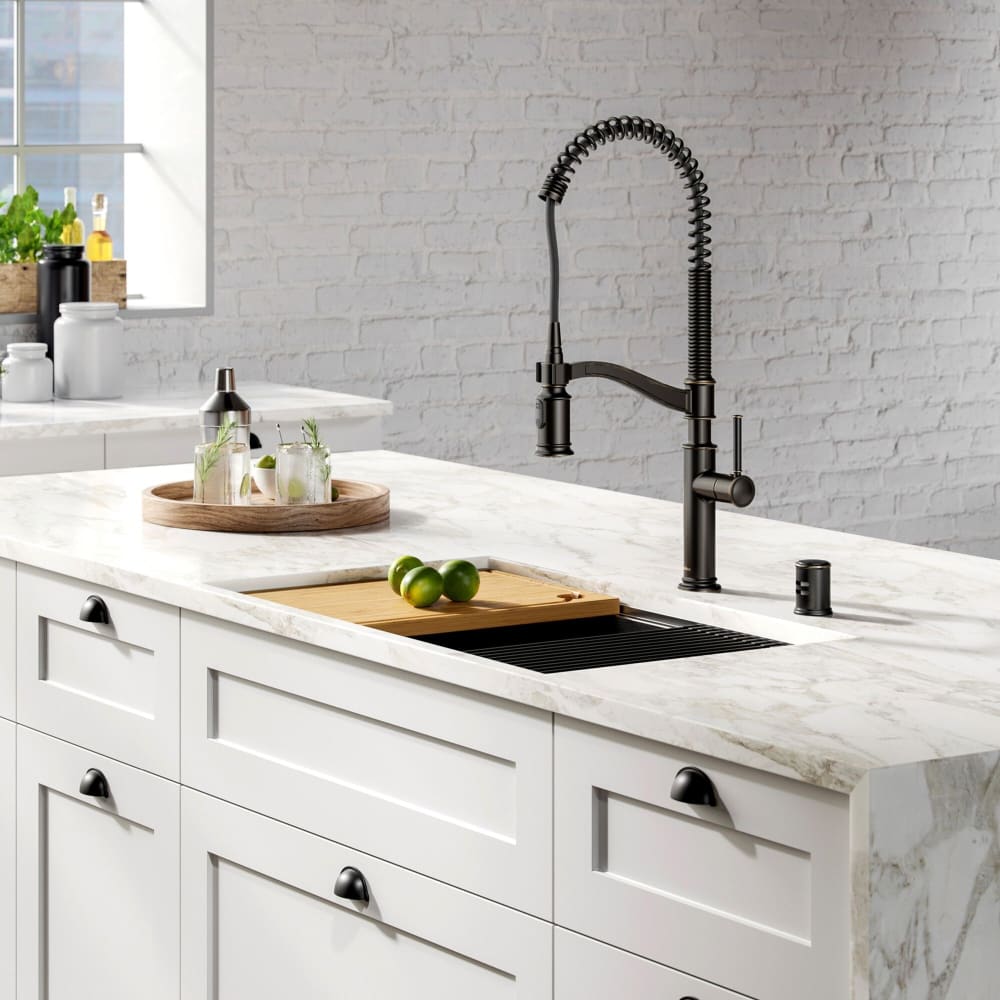 Kraus KAG2ORB 2 ½ Inch Dishwasher Air Gap with Air Gap Kit, Solid Brass