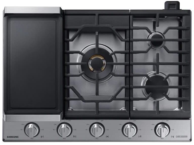 Samsung NA30N9755TS 30 Inch Smart Gas Cooktop with WiFi, Bluetooth, 22K
