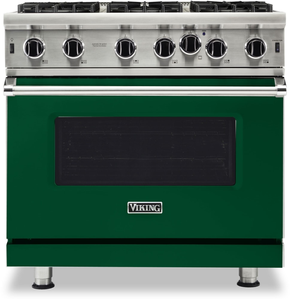 Viking VGIC53626BIV 36 Inch Gas Range with 6 Open Burners, 15,000