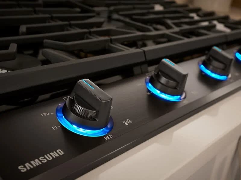 Samsung NA30N9755TM 30 Inch Smart Gas Cooktop with WiFi, Bluetooth, 22K