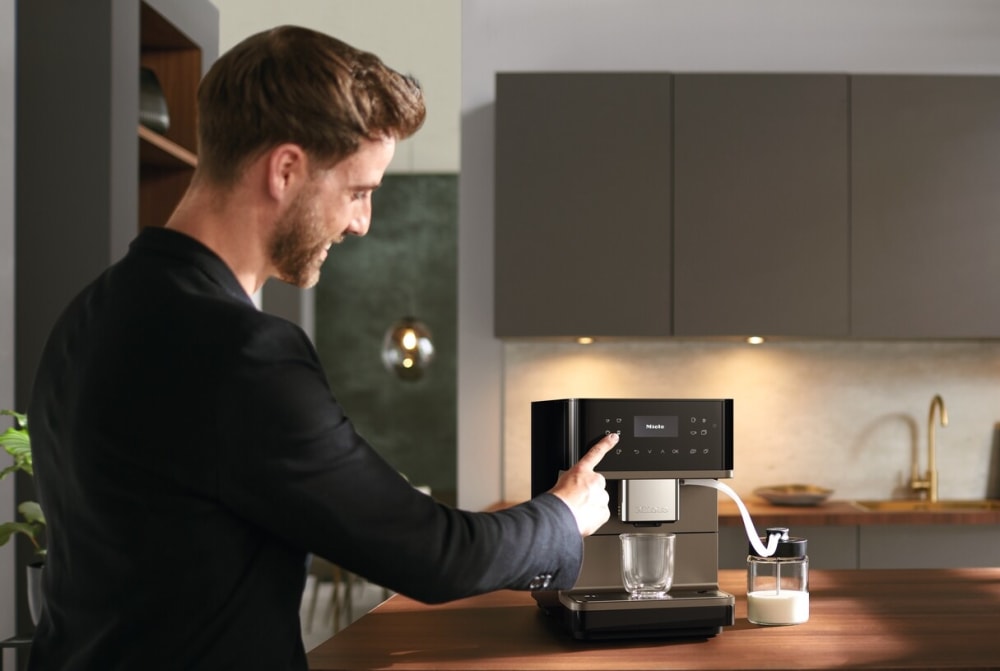 Miele CM6360OBBP MilkPerfection 10 Inch Countertop Smart Coffee