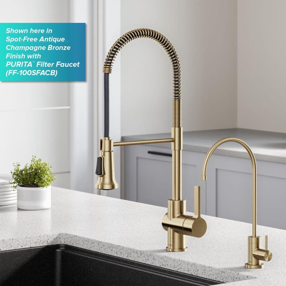 Kraus KPF1691SFACB Single Handle Commercial Kitchen Faucet with