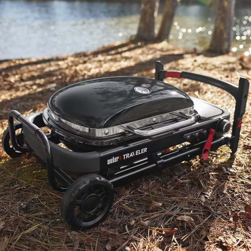 Weber 1500460 Traveler Mini 1 Burner Liquid Propane Grill with