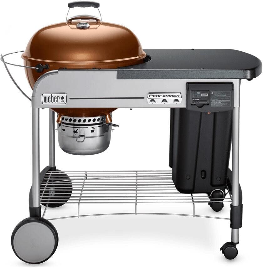 Weber 15502001 22 Inch Performer® Deluxe Charcoal Grill with 363 sq. in ...