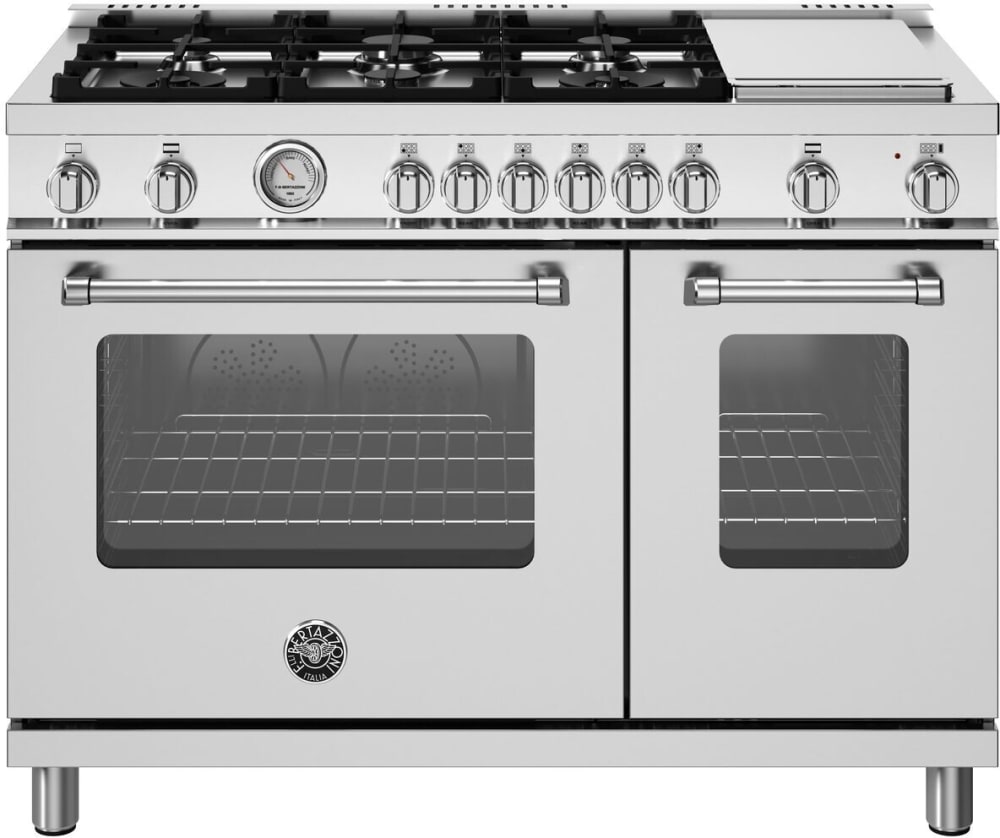 Bertazzoni MAS486GGASXVLP 48 Inch Freestanding Gas Range with 6