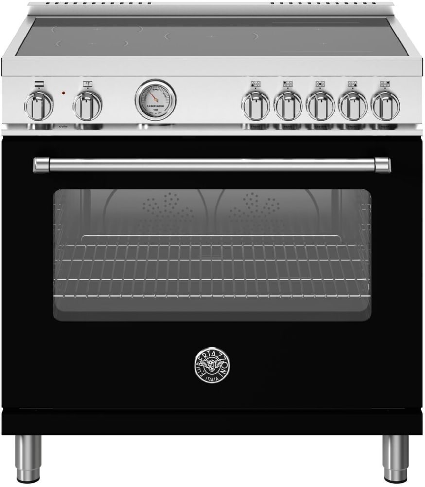 Bertazzoni MAS365INMNEV 36 Inch Freestanding Induction Range with 5