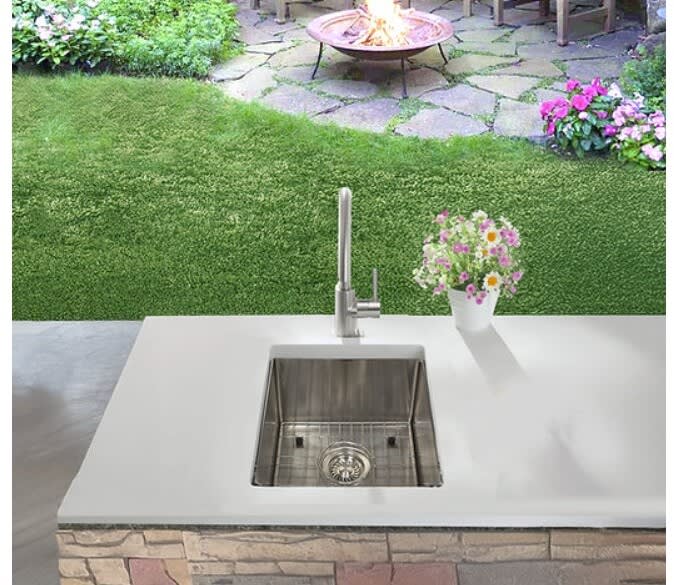 Nantucket Sinks AW151816 15 Inch All Weather Outdoor Sink with