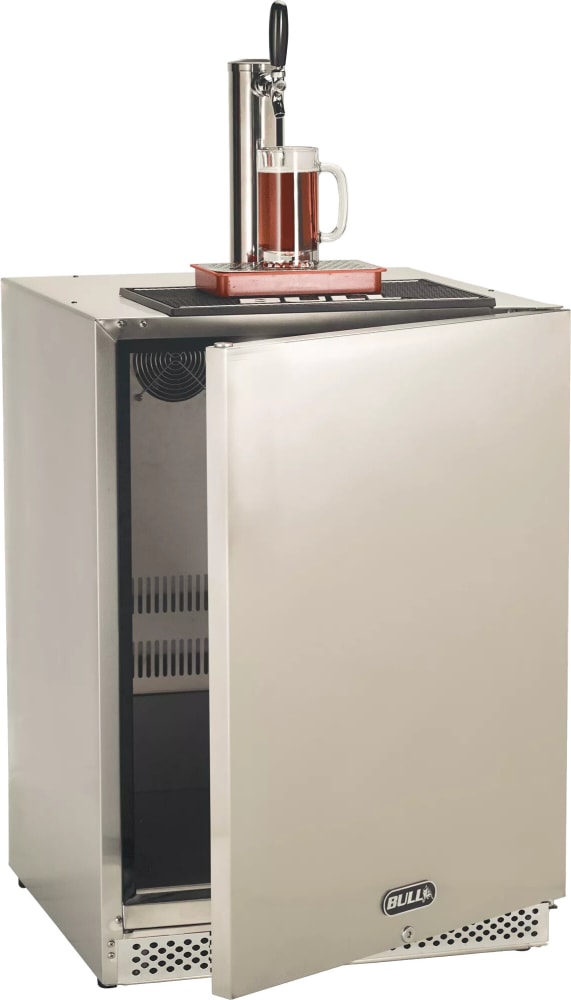 Bull 17900 24 Inch Freestanding/BuiltIn Outdoor Kegerator with 6.6 cu