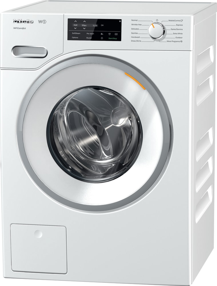 advies Speel werk Miele WWF060WCS 24 Inch Front Load Smart Washer with 2.26 Cu. Ft. Capacity,  WifiConn@ct, 20 Wash Cycles, Sanitize, Delay Start, Wrinkle-Free,  QuickRinse, and Energy Star®