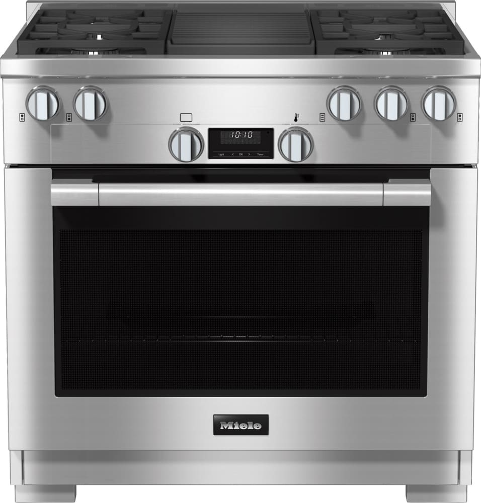 Miele HR11353GAGGRCTS 36 Inch Freestanding Gas Range with 4 Sealed