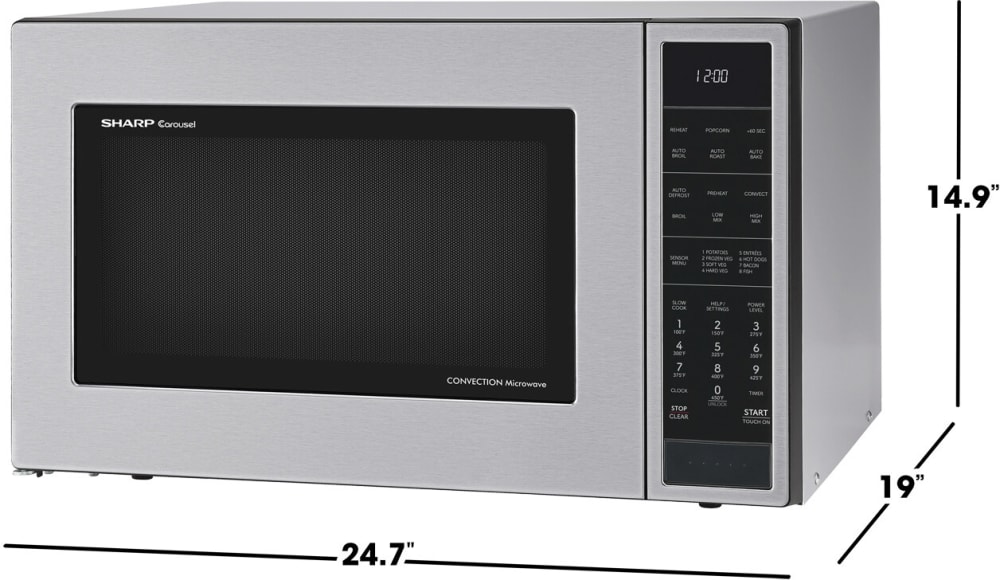 Sharp SMC1585KS 1.5 cu. ft. Countertop Microwave Oven with 900